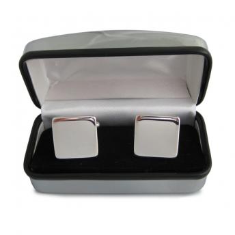 Square Silver Plated Cufflinks