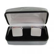 Square Silver Plated Cufflinks