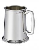 Plain 1 pint Heavy Pewter Tankard