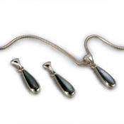 Black Mother of Pearl Set