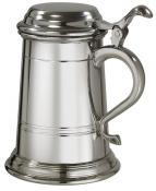 1 pint Balmoral Extra Heavy Lidded Pewter Tankard